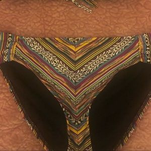 Lucky Brand Tribal Bikini bottom in size Large